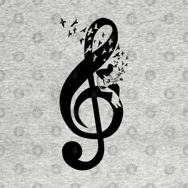 Treble Clef - guitar by barmalisiRTB